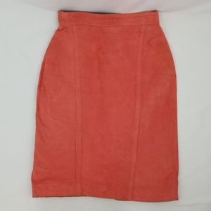 Chia Vintage Leather Skirt